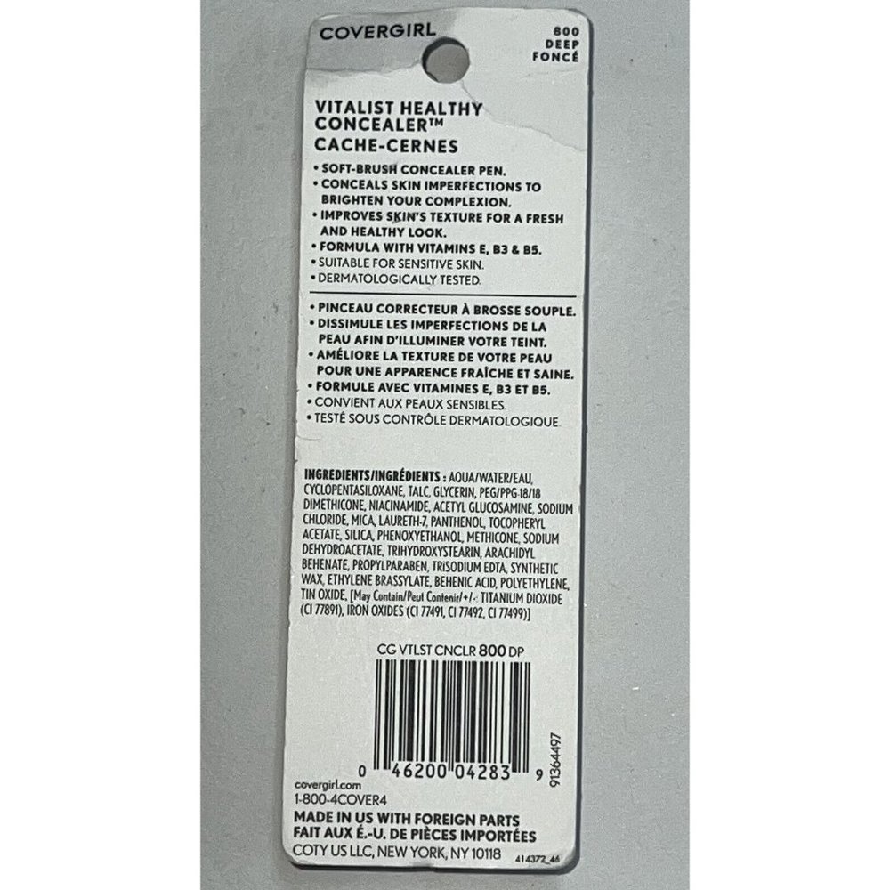 Covergirl Vitalist Healthy Concealer Pen #800 Deep 0.1 Fl oz - Picture 3 of 3
